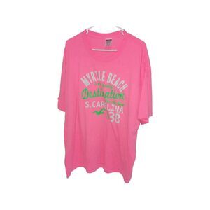 Myrtle Beach SC  Shirt Adult  Size 3XL Pink Tee Heavy